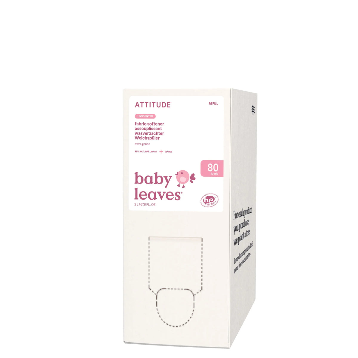 Baby Fabric Softener Unscented-Refill 67.6 FL. OZ. - 80 loads