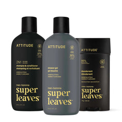 Men Hair & Body Care Kit Amber & Citrus-Bundle